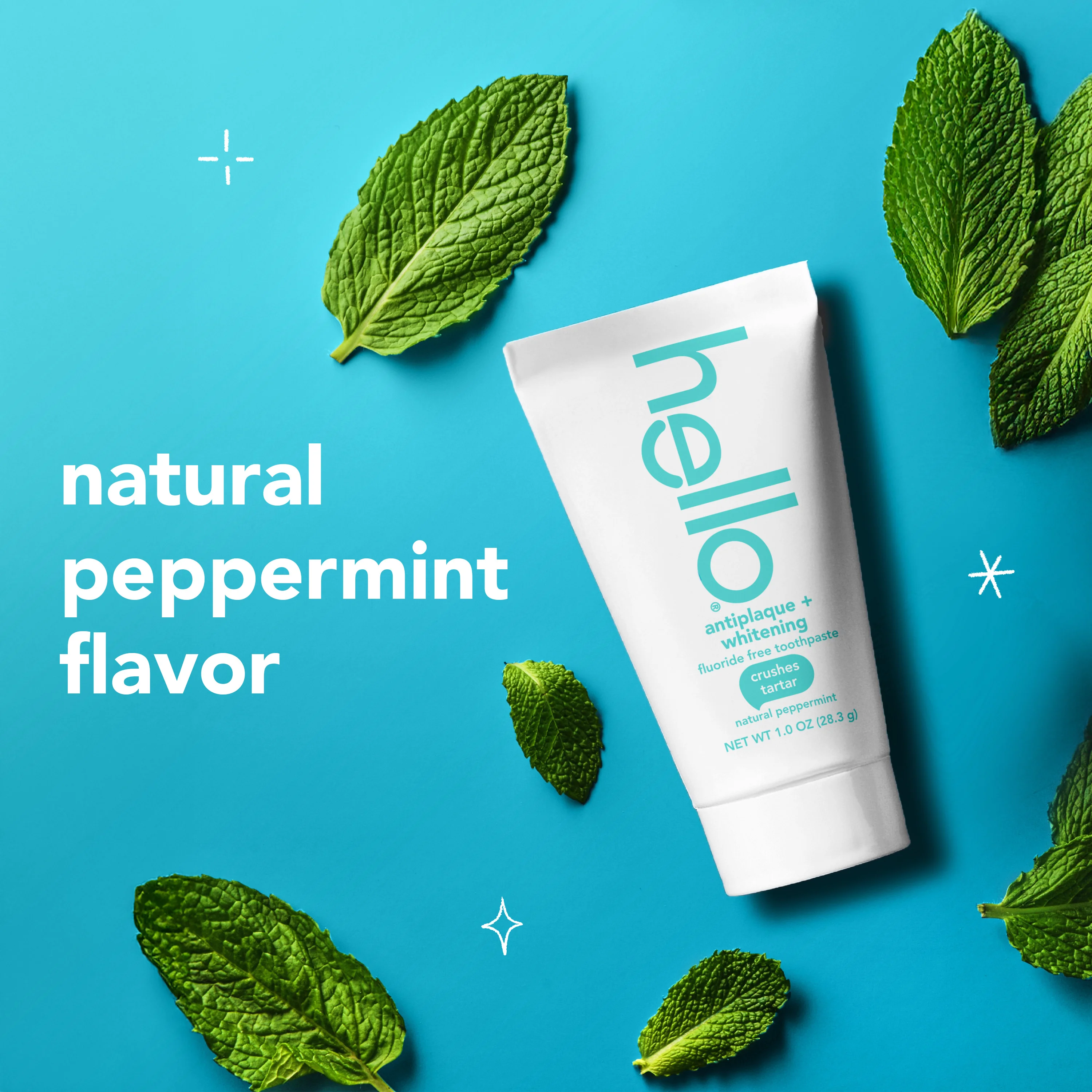 hello antiplaque + whitening fluoride free travel toothpaste - Image 2
