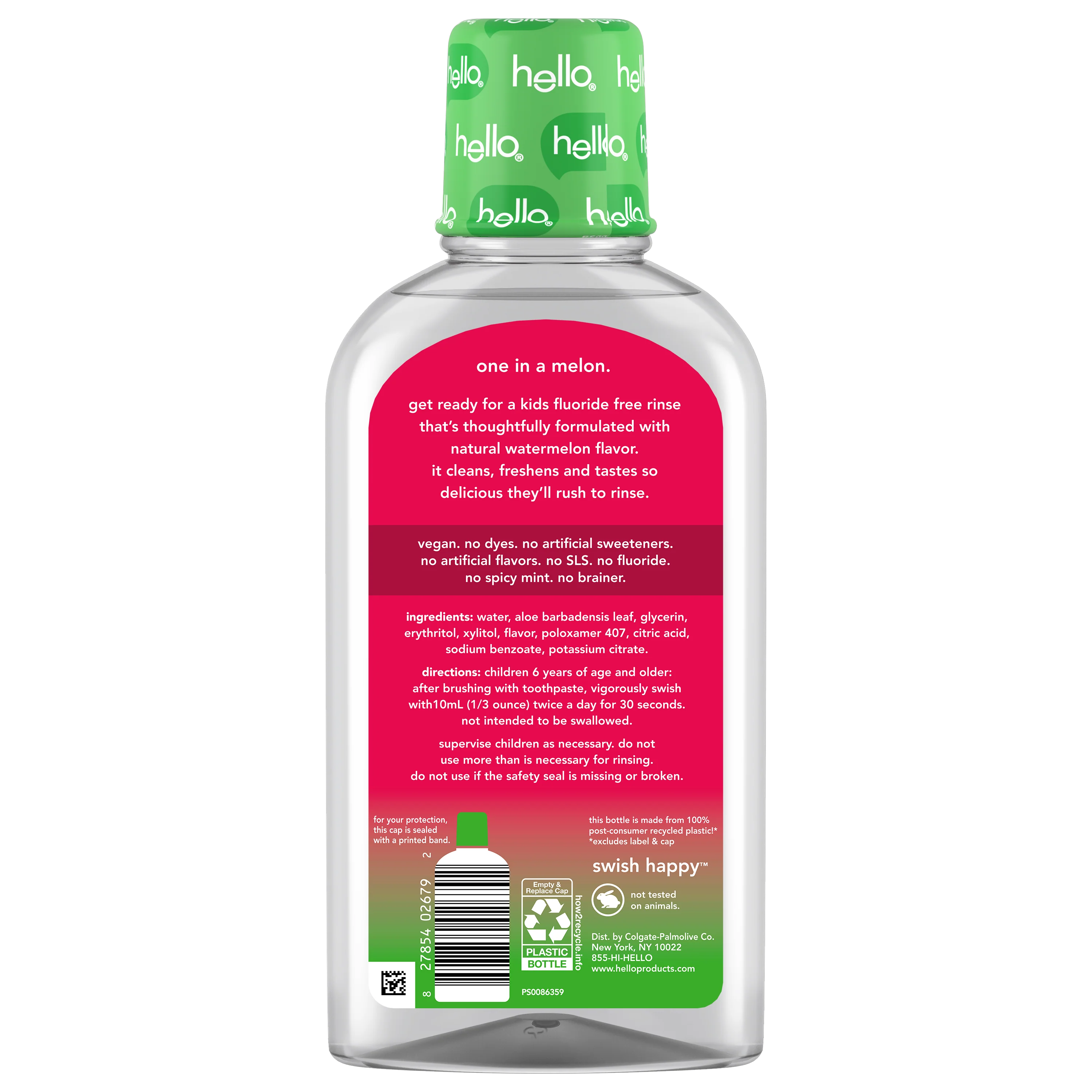 hello kids watermelon fluoride free mouthwash - Image 7
