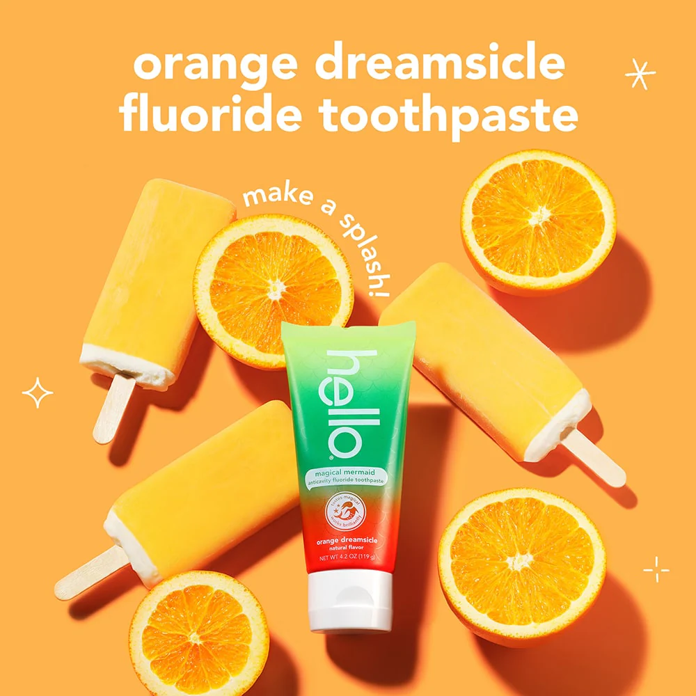 hello kids magical mermaid fluoride toothpaste - Image 3